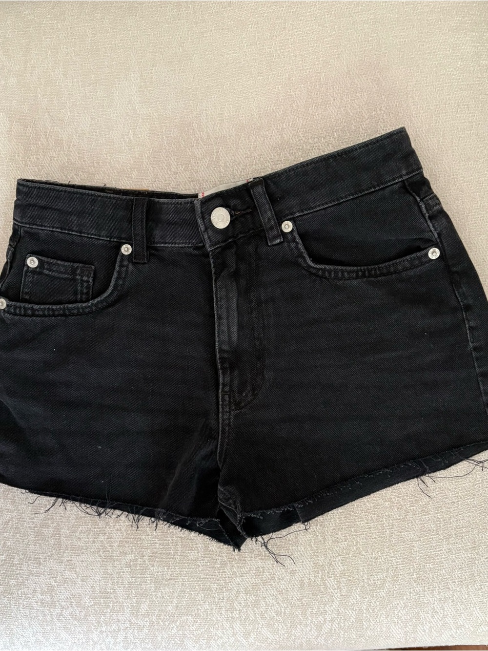 Urban Outfitters BDG Cutoff Black Denim Mini Shorts, Size 25